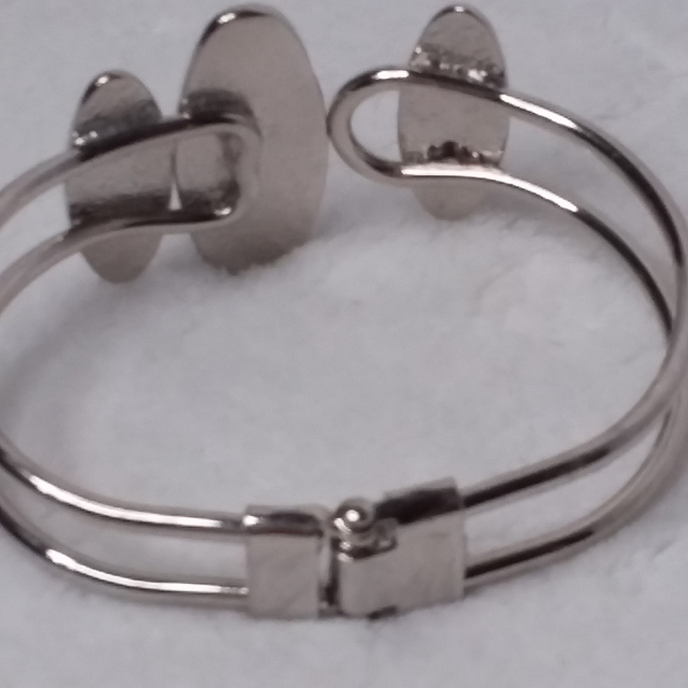 Bracelet Spring Set Silver Tone - Picture 3 of 5